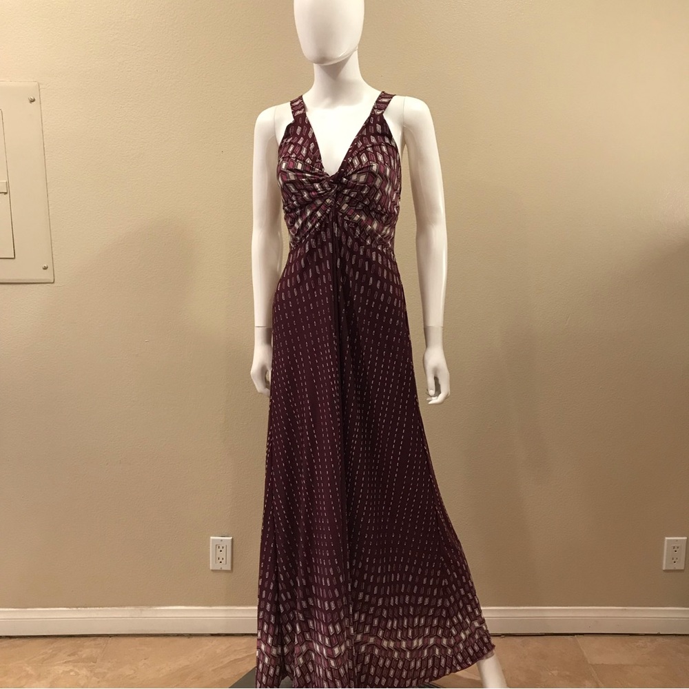 Summer Maxi Dress Sleeveless Flowy Super Stretch Purple Wine Pink One Size - Picture 11 of 12